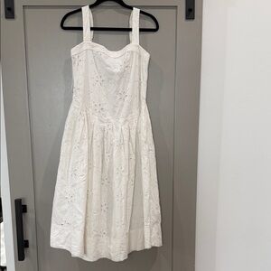 Free People Cream Eyelet Dress